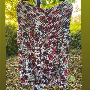 TORRID size 4 strapless floral dress